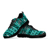Light Green Teal Boho Aztec Sneakers
