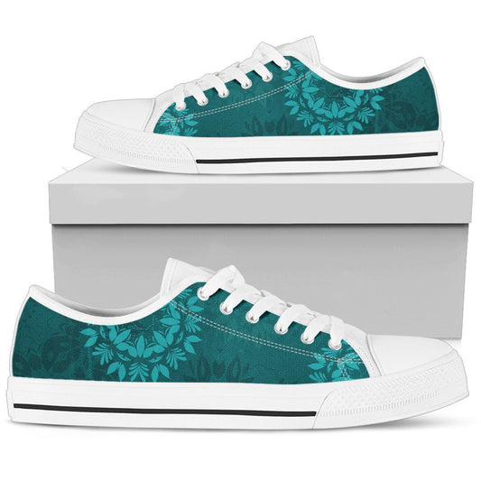 Light Green Teal Mandalas Shoes