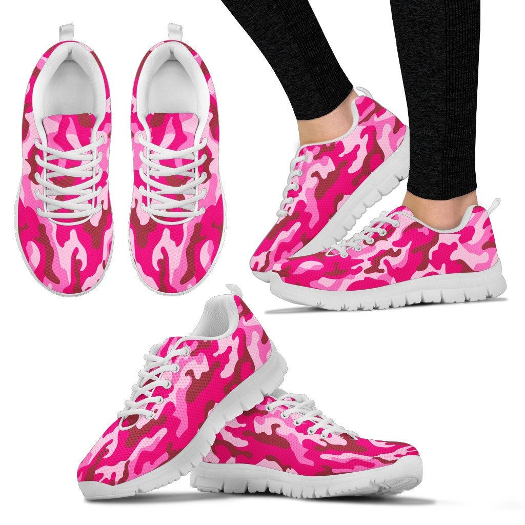 Pink Camouflage Sneakers