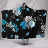 Blue Roses Hooded Blanket