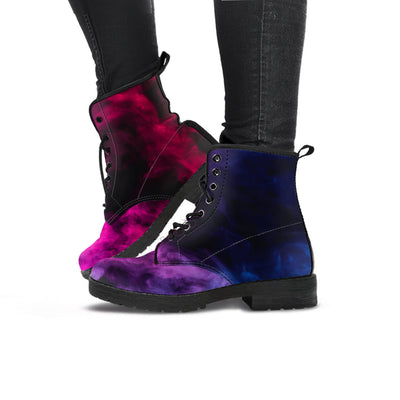 Pink & Purple Smoke Womens Boots