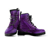 Purple Abstract Swirls Womens Boots