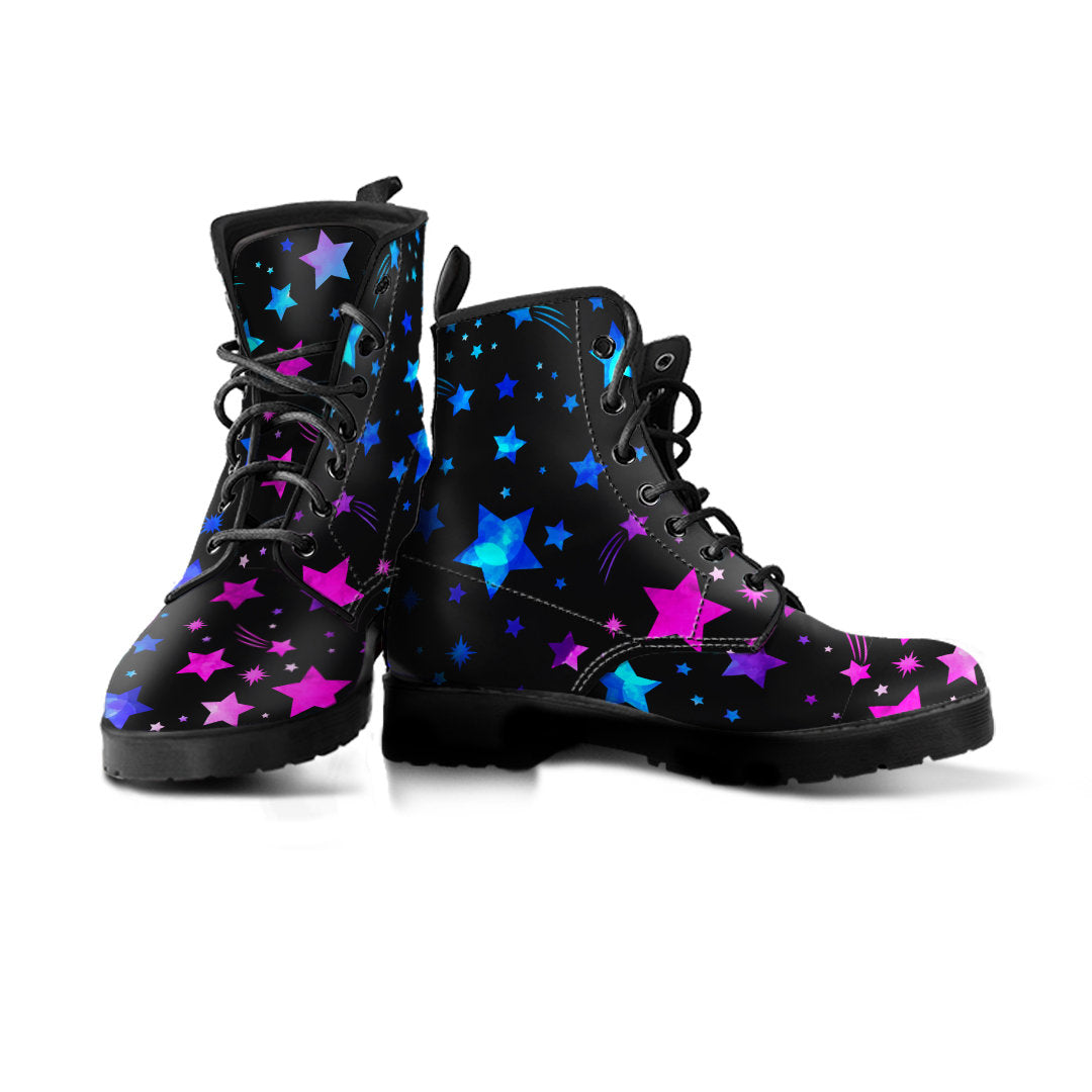 Pink & Purple Stars Womens Boots