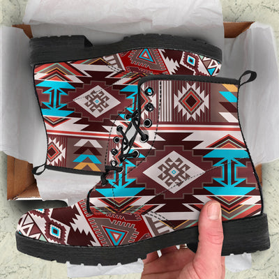 Brown Boho Aztec Womens Boots