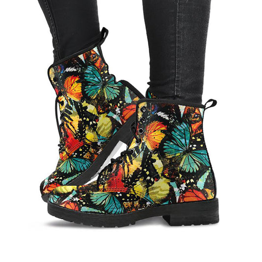 Colorful Butterflies Womens Boots