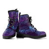 Purple Paisley Decor Womens Boots