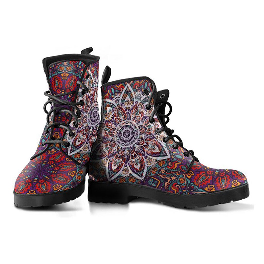 Floral Mandala Womens Boots