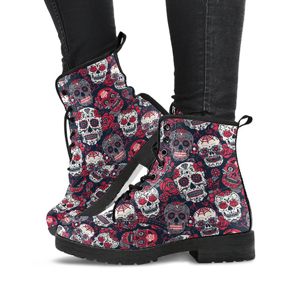 Sugar Skulls & Roses Womens Boots