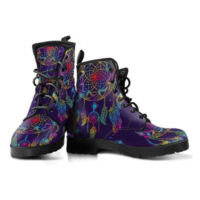 Colorful Purple Dream Catcher Womens Boots
