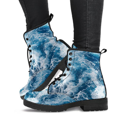 Ocean Abstract Womens Boots