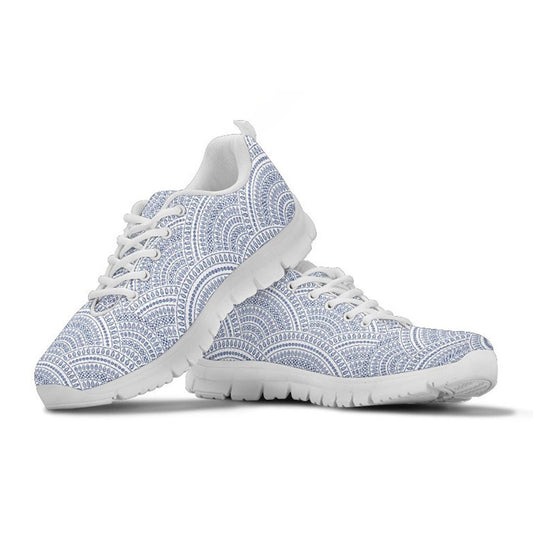 Blue Circle Mandalas Sneakers