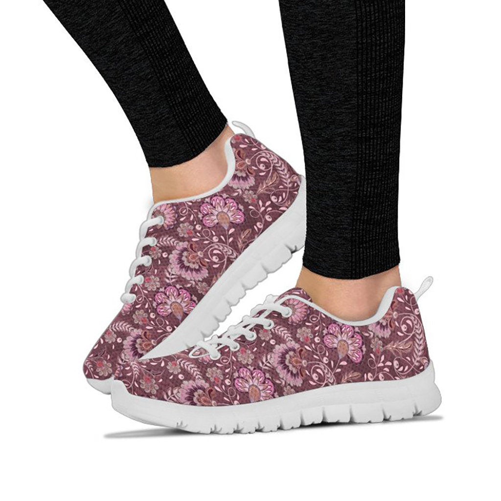 Pink Floral Decor Sneakers