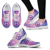 Pink & Purple Peace Sign Sneakers