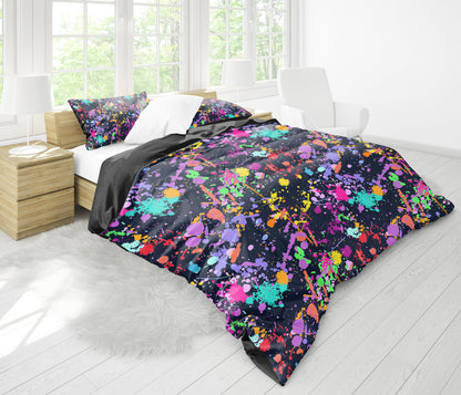 Colorful Paint Drip Bedding Set