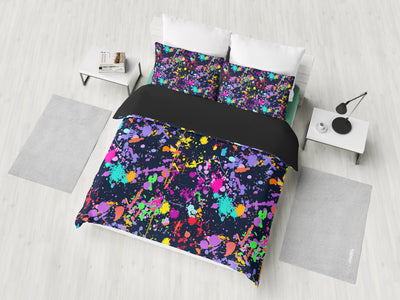 Colorful Paint Drip Bedding Set