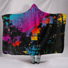 Colorful Abstract Art Hooded Blanket