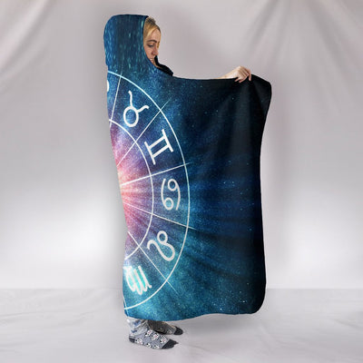 Zodiac Wheel Hooded Blanket