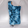 Blue Tie Dye Hooded Blanket