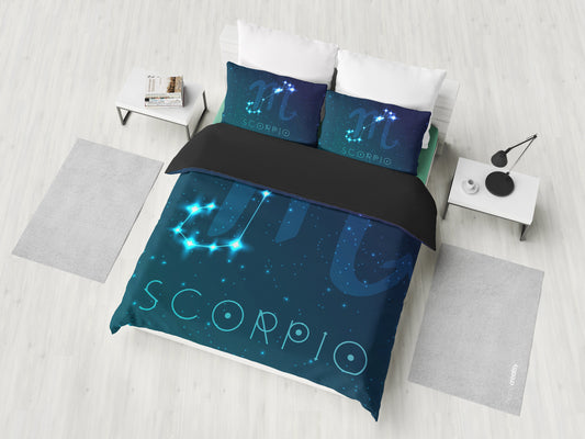 Scorpio Zodiac Bedding Set