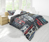 Vintage Boombox Stereos Bedding Set