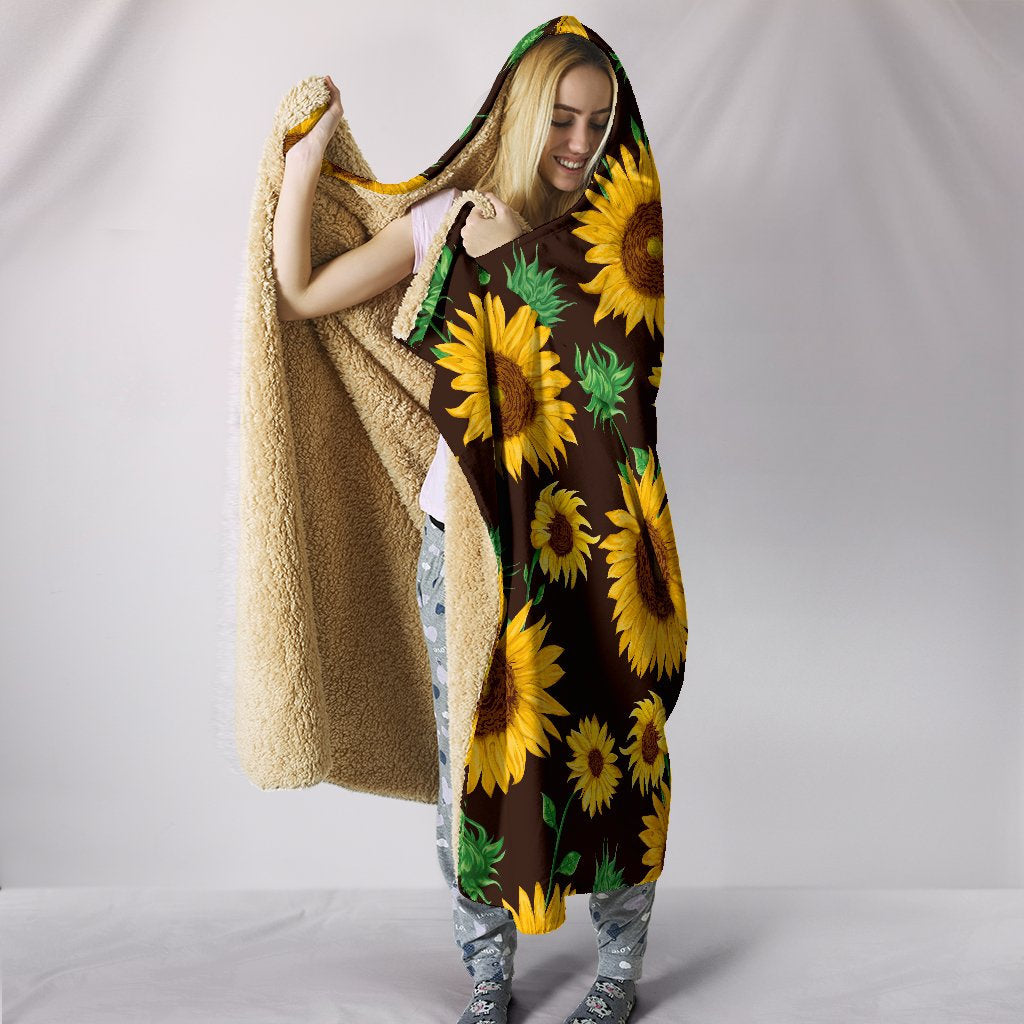 Sunflowers Hooded Blanket