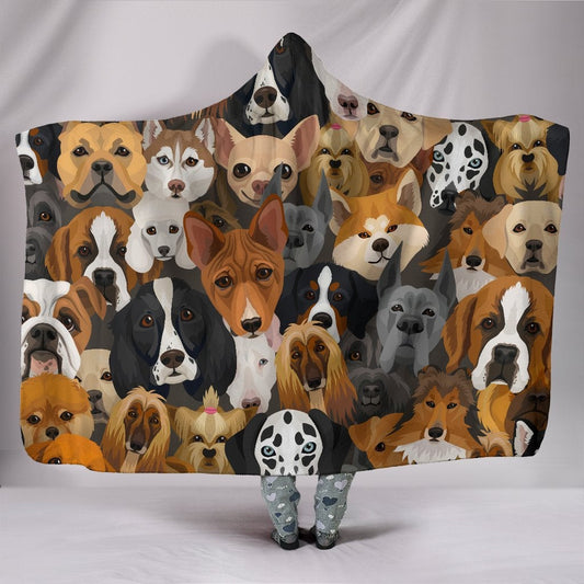Dogs Hooded Blanket