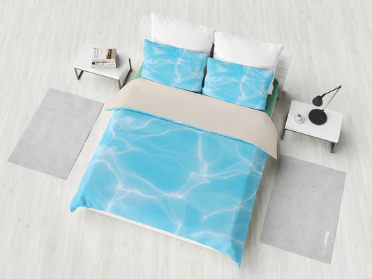 Light Blue Water Surface Bedding Set