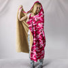 Pink Camouflage Hooded Blanket