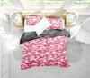 Pink Camouflage Bedding Set