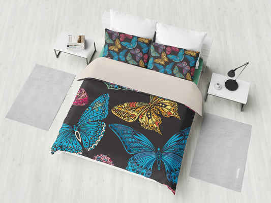 Colorful Butterflies Bedding Set