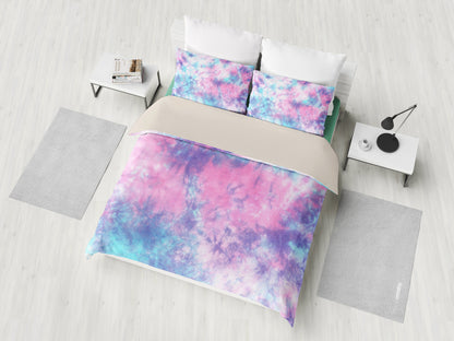 Blue & Pink Cotton Candy Bedding Set