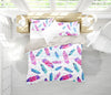Pink Feathers Bedding Set
