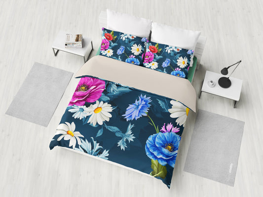 Colorful Flowers Bedding Set