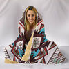Brown Boho Aztec Hooded Blanket
