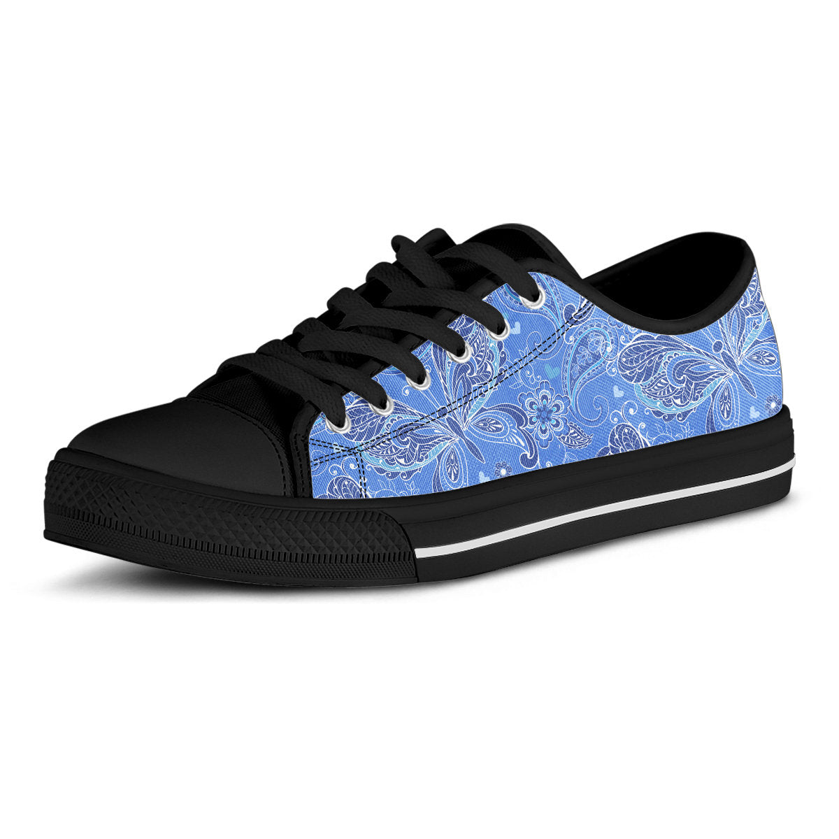 Purple Butterflies Decor Shoes