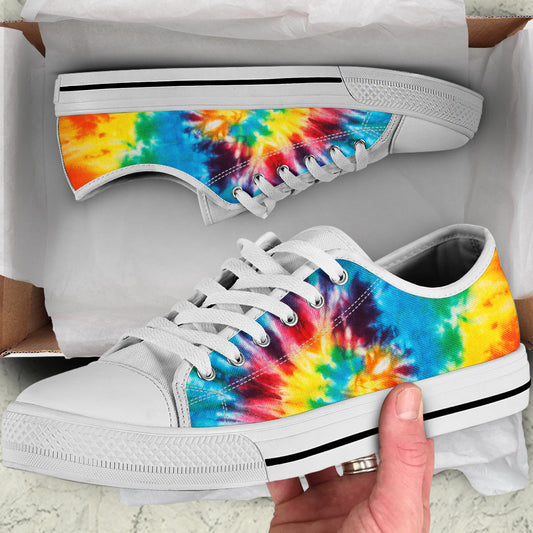 Colorful Tie Dye Abstract Art Shoes