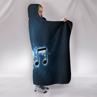 I Heart Music Hooded Blanket