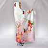 Colorful Butterflies & Musical Notes Hooded Blanket