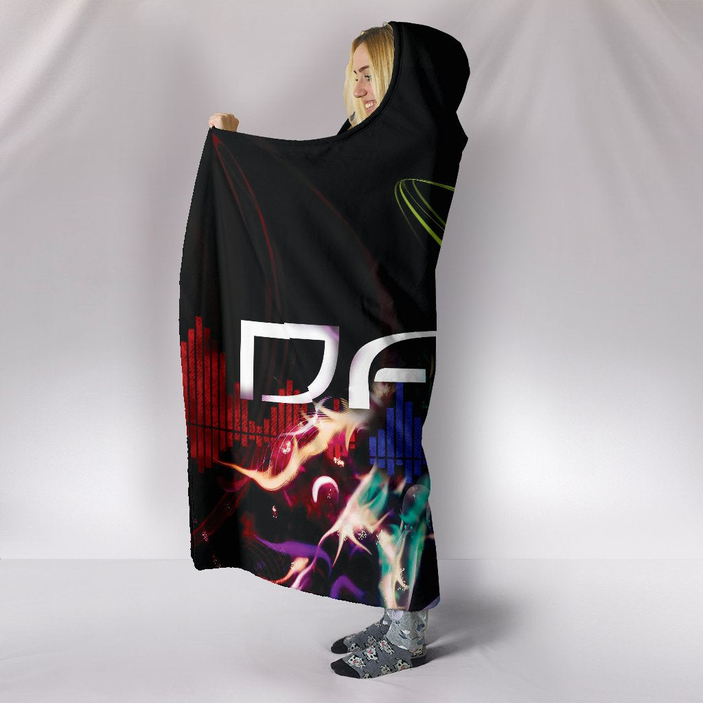 Colorful Abstract Dance Hooded Blanket