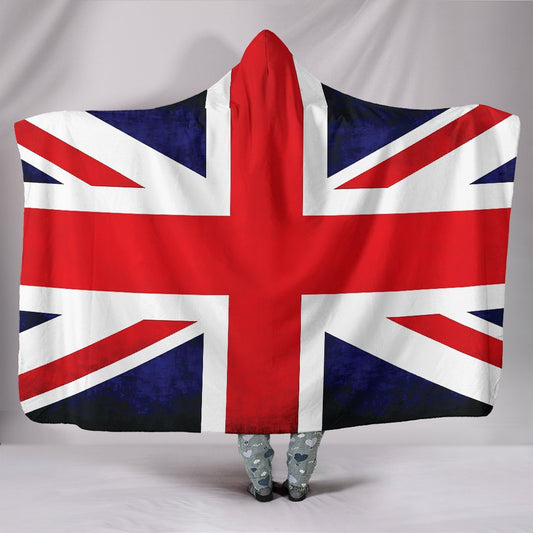 United Kingdom Flag Hooded Blanket