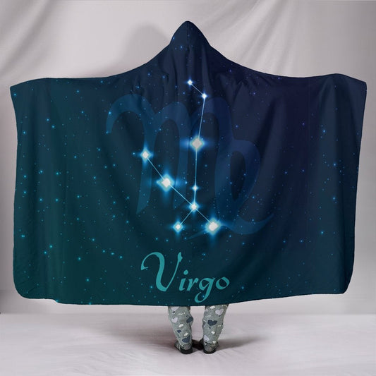 Virgo Zodiac Hooded Blanket