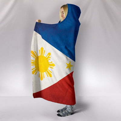 Philippines Flag Hooded Blanket