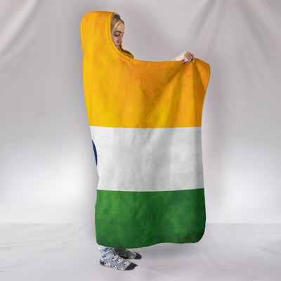 Indian Flag Hooded Blanket