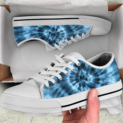 Blue Tie Dye Print Shoes