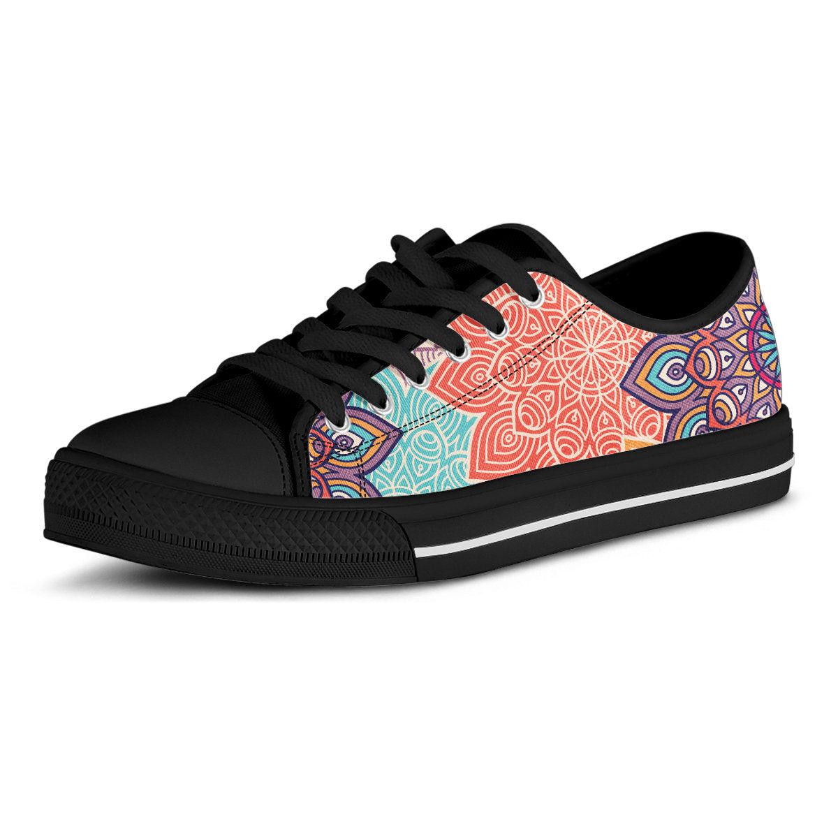 Colorful Floral Mandalas Shoes