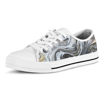 Gold Brown Marble Shoes