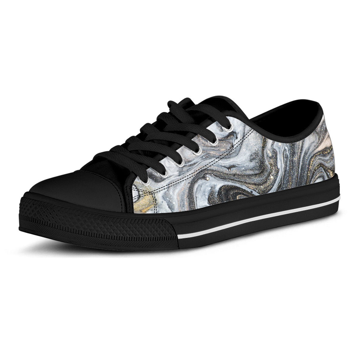 Gold Brown Marble Shoes