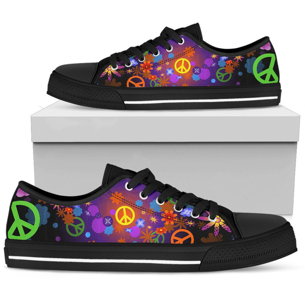 Colorful Peace Signs Shoes