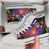 Colorful Peace Signs High Top Shoes
