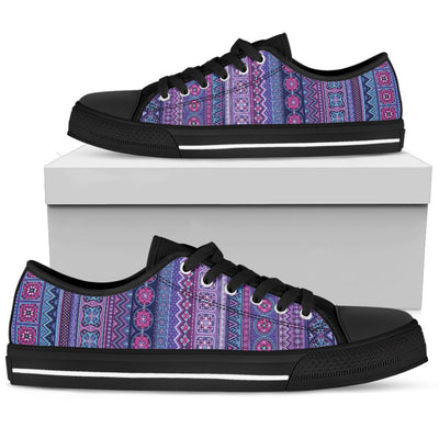 Purple Boho Stripes Shoes